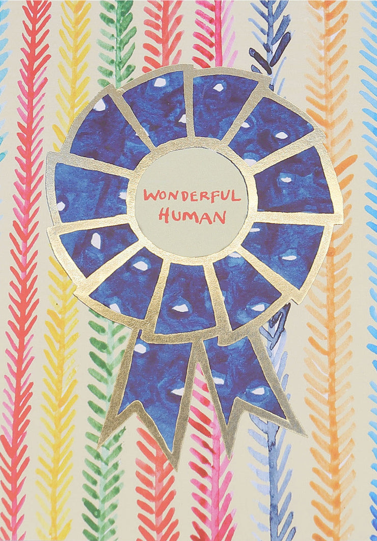 Poet & Painter Rosette Card - Wonderful Human