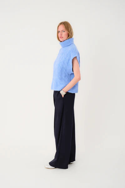 Lollys Laundry Fresno Blue Knitted Vest