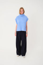 Lollys Laundry Fresno Blue Knitted Vest