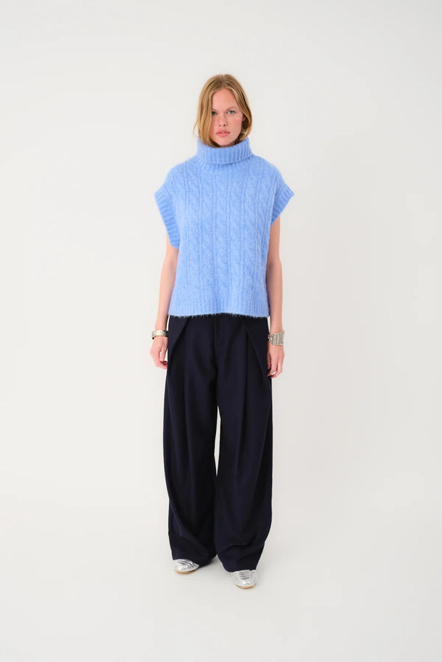 Lollys Laundry Fresno Blue Knitted Vest