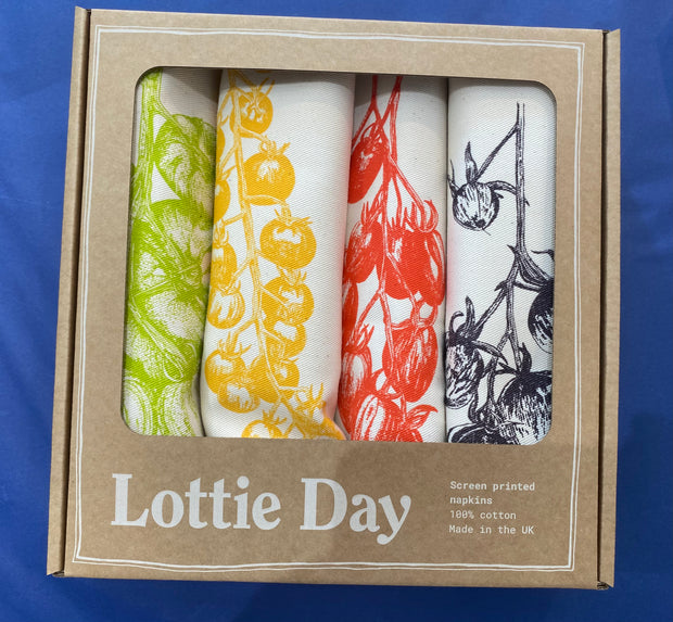 Lottie Day Napkin Gift Set - Tomato