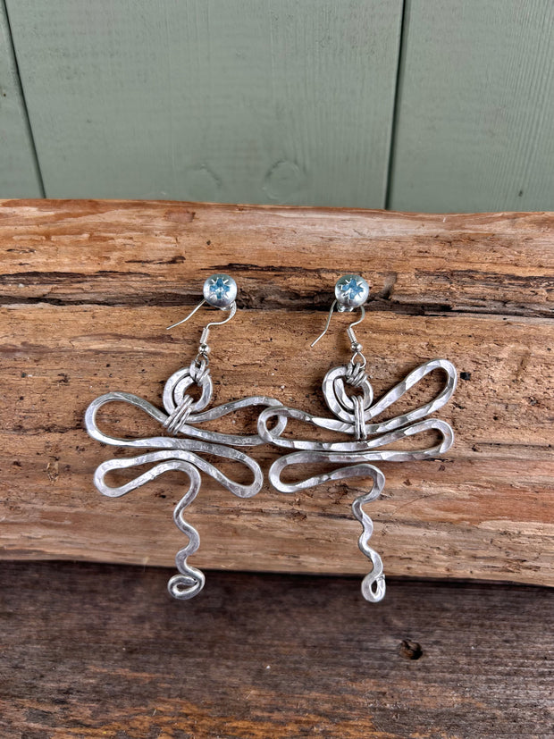 Hammered Dragonfly Earrings