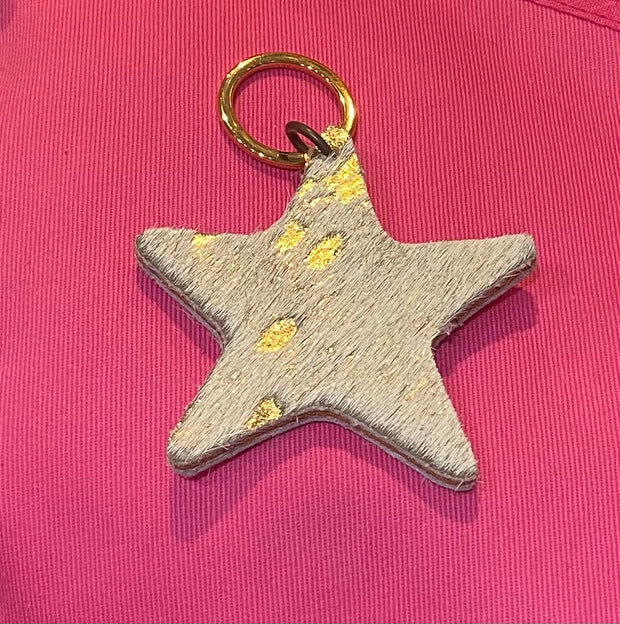 Leather Keyrings - Stars