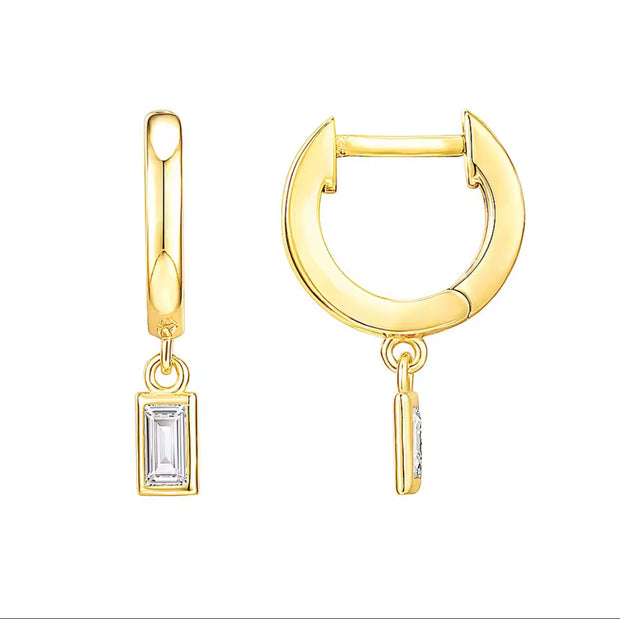 Roxi Gold Baguette Drop