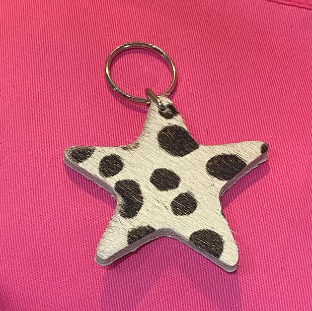 Leather Keyrings - Stars