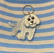 Leather Keyrings - Dog