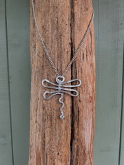 Hammered Dragonfly Necklace