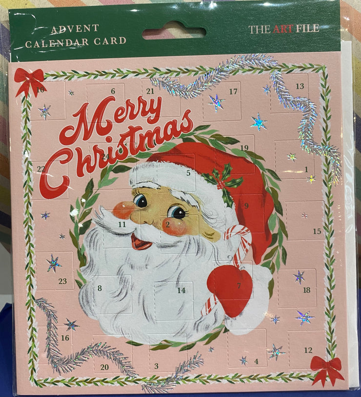 Advent Calendar Card - Kitsch Santa