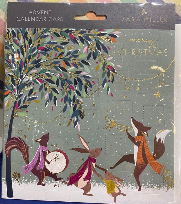 Advent Calendar Card - Woodland Animals