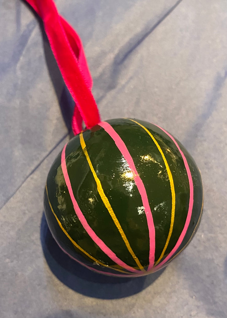 My Doris Painted Mini Round Bauble Decorations