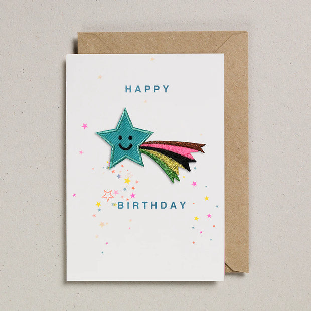 Petra Boase Birthday Shooting Star Iron On Charm Card