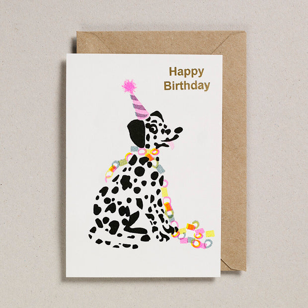 Petra Boase Happy Birthday Dalmatian Card
