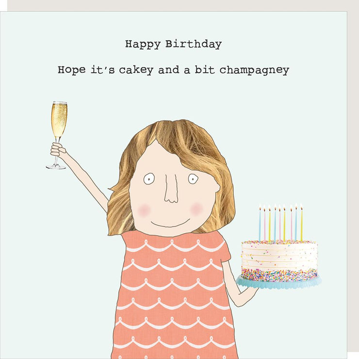 Rosie Made A Thing A Bit Champagney Card