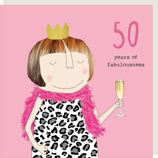 Rosie Made A Thing 50 Years of Fabulousness Card