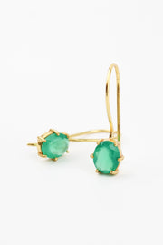 My Doris Green Onyx Claw Earrings