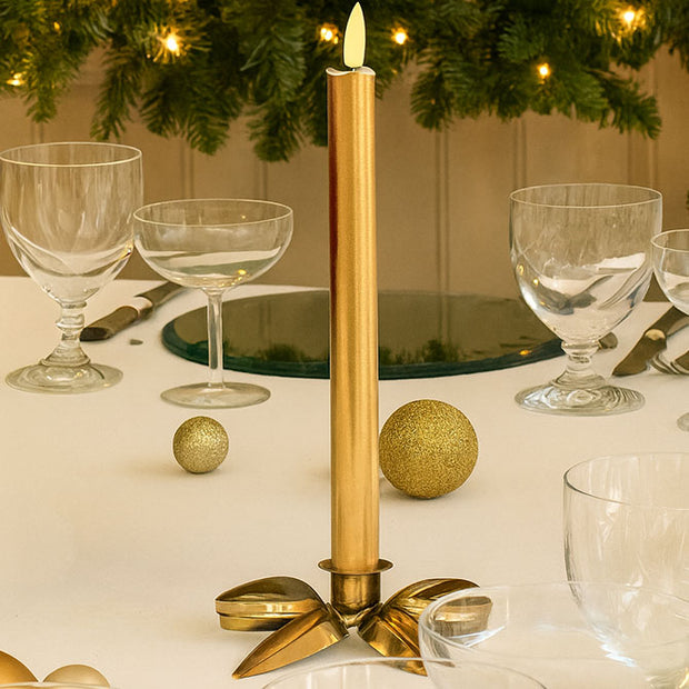 Tinkalink Fabric Wrapped LED Candles x 2 - Metallics