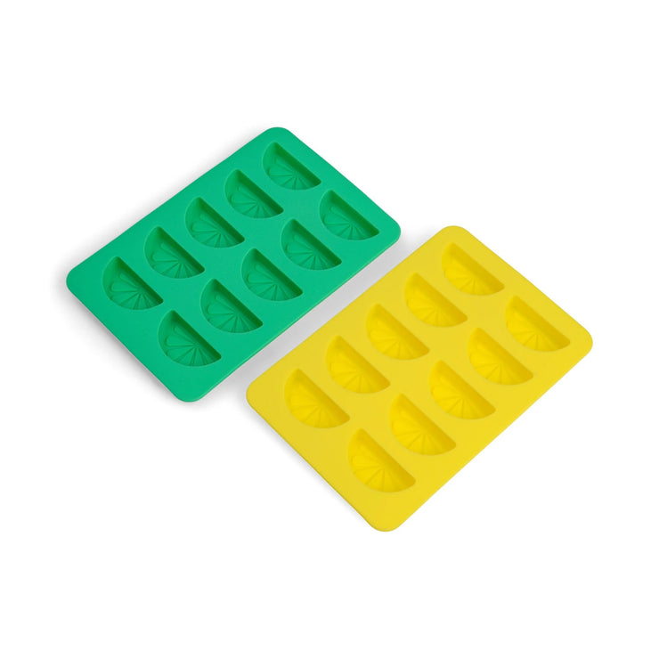 Here's How Dotty Citrus Wedge Ice Trays - Set of 2