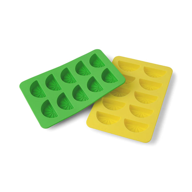 Here's How Dotty Citrus Wedge Ice Trays - Set of 2