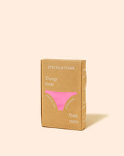 Stripe & Stare Single Thong - Hot Pink