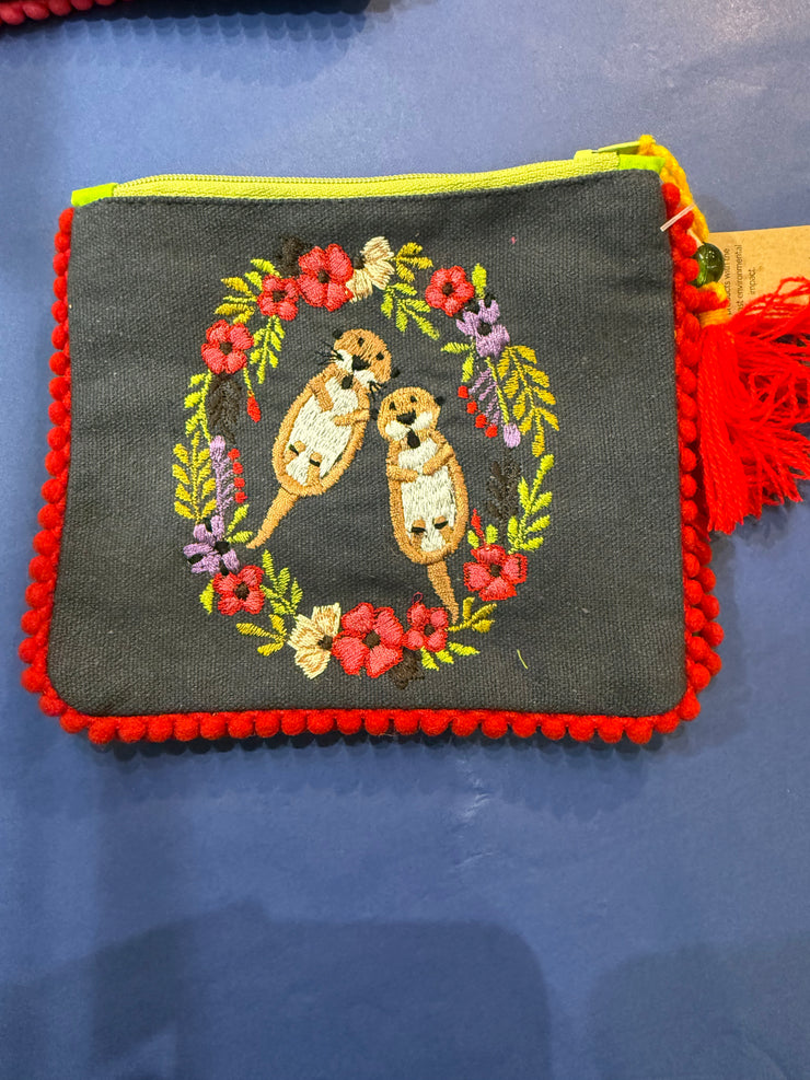 Embroidered Animal Purses