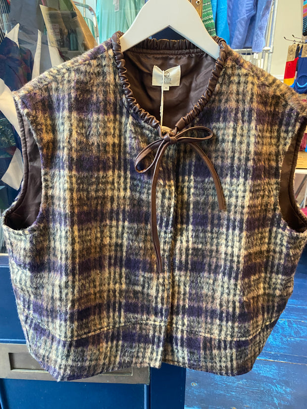 Maison Anana Piat Tartan Gilet