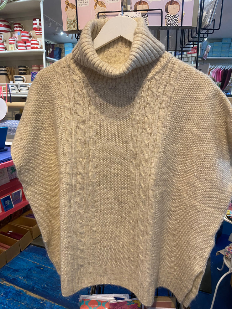 Numph Nuinga Poncho - Grey Morn