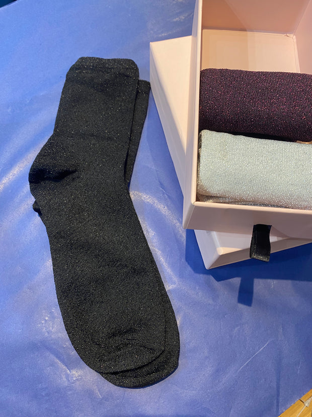 Numph Nukingcity Glitter Socks - 3 Pairs