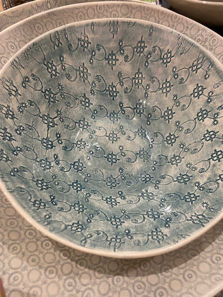 Wonki Ware Patterned Pasta Bowl