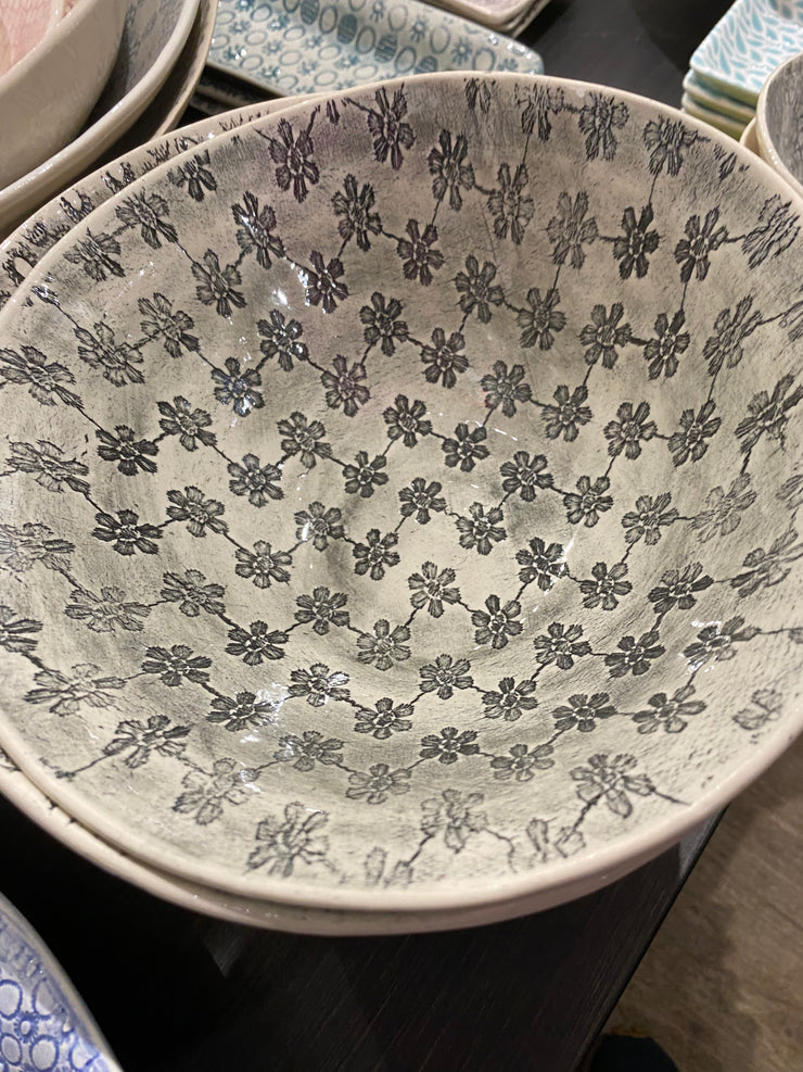 Wonki Ware Patterned Pasta Bowl