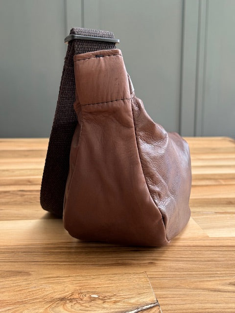 Littlebird Leather Scoop Bag