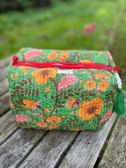 Twizzell Indian Block Print Wash Bags - Large