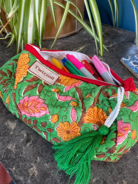 Twizzell Indian Block Print Pencil Cases/Pouches