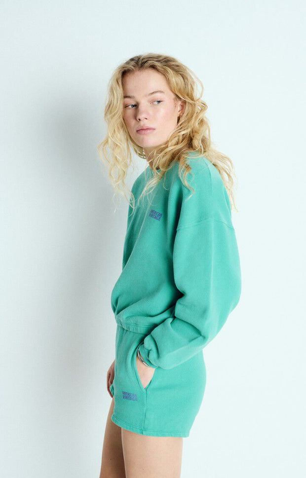 American Vintage Izubird Sweatshirt - Vintage Green Aqua