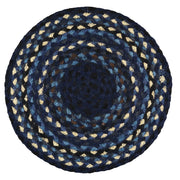 Braided Rug Company Jute Dinner Placemats Set - Indigo