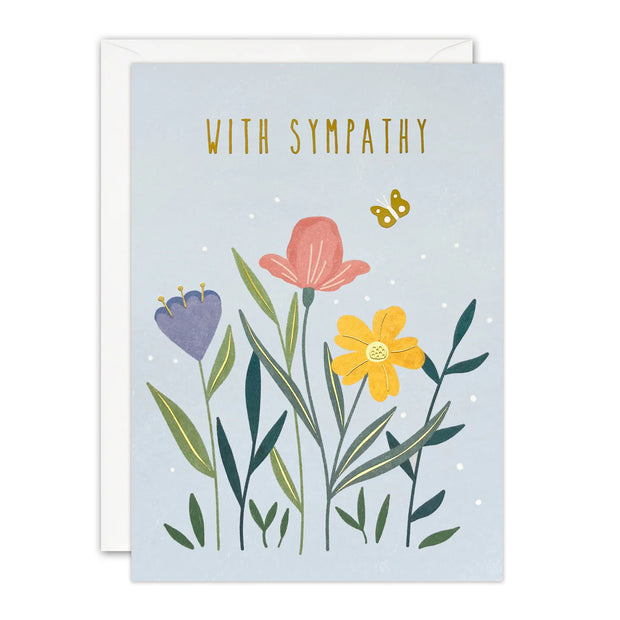 James Ellis With Sympathy Flowers Card