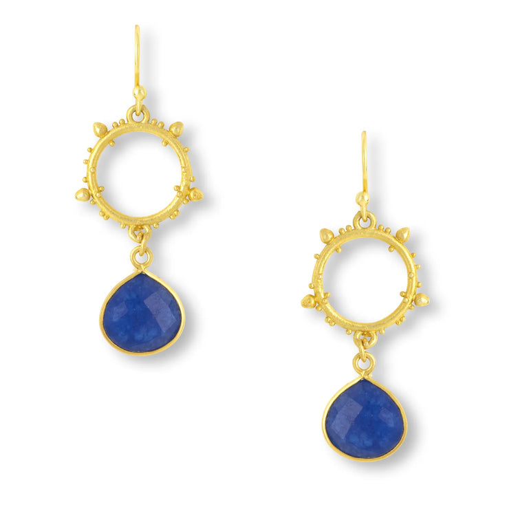 Ashiana Allegra Earrings - Blue Jade