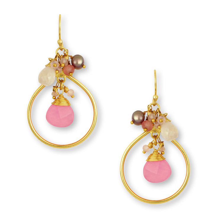 Ashiana Robin Earrings - Pink