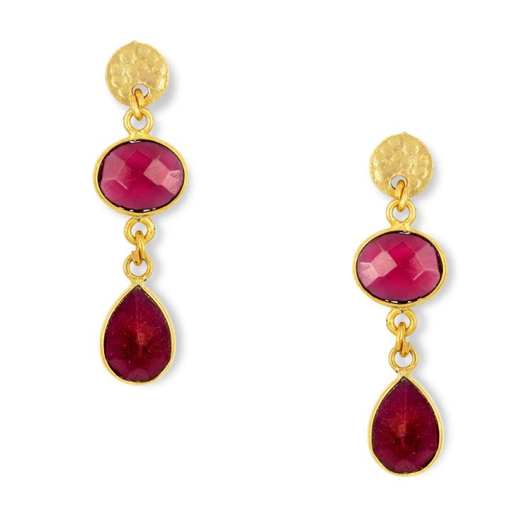 Ashiana Sia Earrings in Red