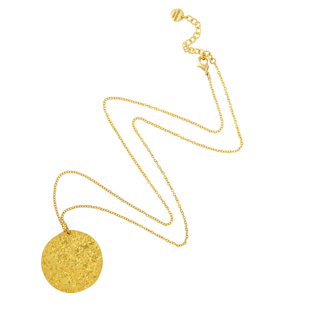 Ashiana Harmonia Long Gold Coin Necklace