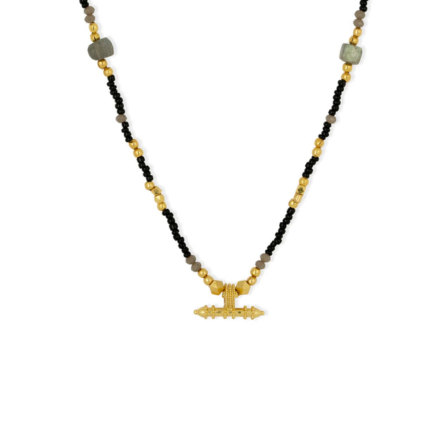 Ashiana Sadie Necklace - Black & Grey
