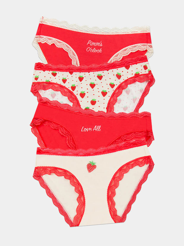 Stripe & Stare Original Knickers Box of 4 - Love All