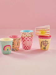 Rice Melamine Cups - Fun Times Pinks