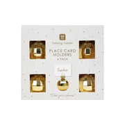 Gold Disco Ball Place Card Holders - Set of 6