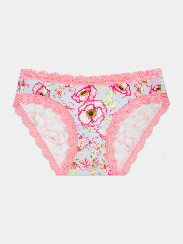 Stripe & Stare Original Knicker - Pastel Poppy