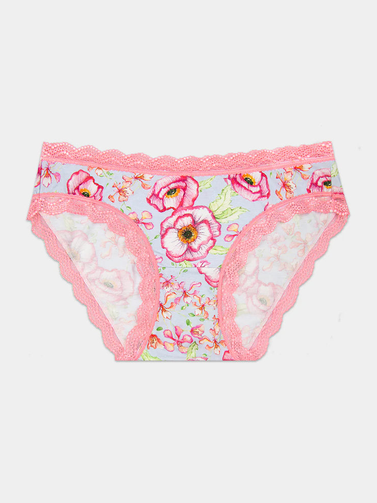 Stripe & Stare Original Knicker - Pastel Poppy