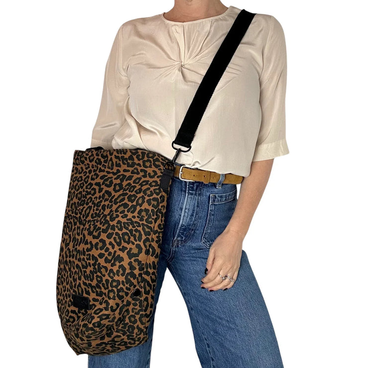 Sixton Large Leopard Print Tote Bag