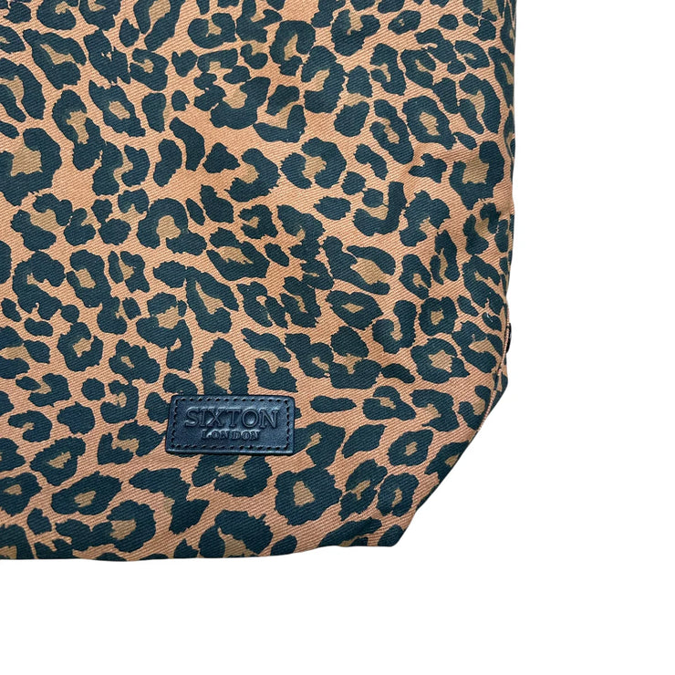 Sixton Large Leopard Print Tote Bag