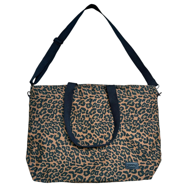 Sixton Large Leopard Print Tote Bag