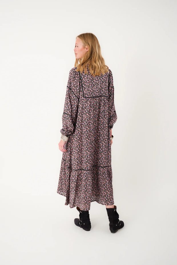 Lollys Laundry Latour Maxi Dress - Washed Black