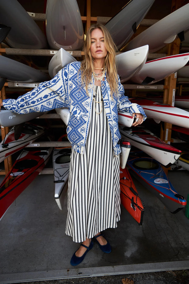 Lollys Laundry Lungo Maxi Dress - Stripe